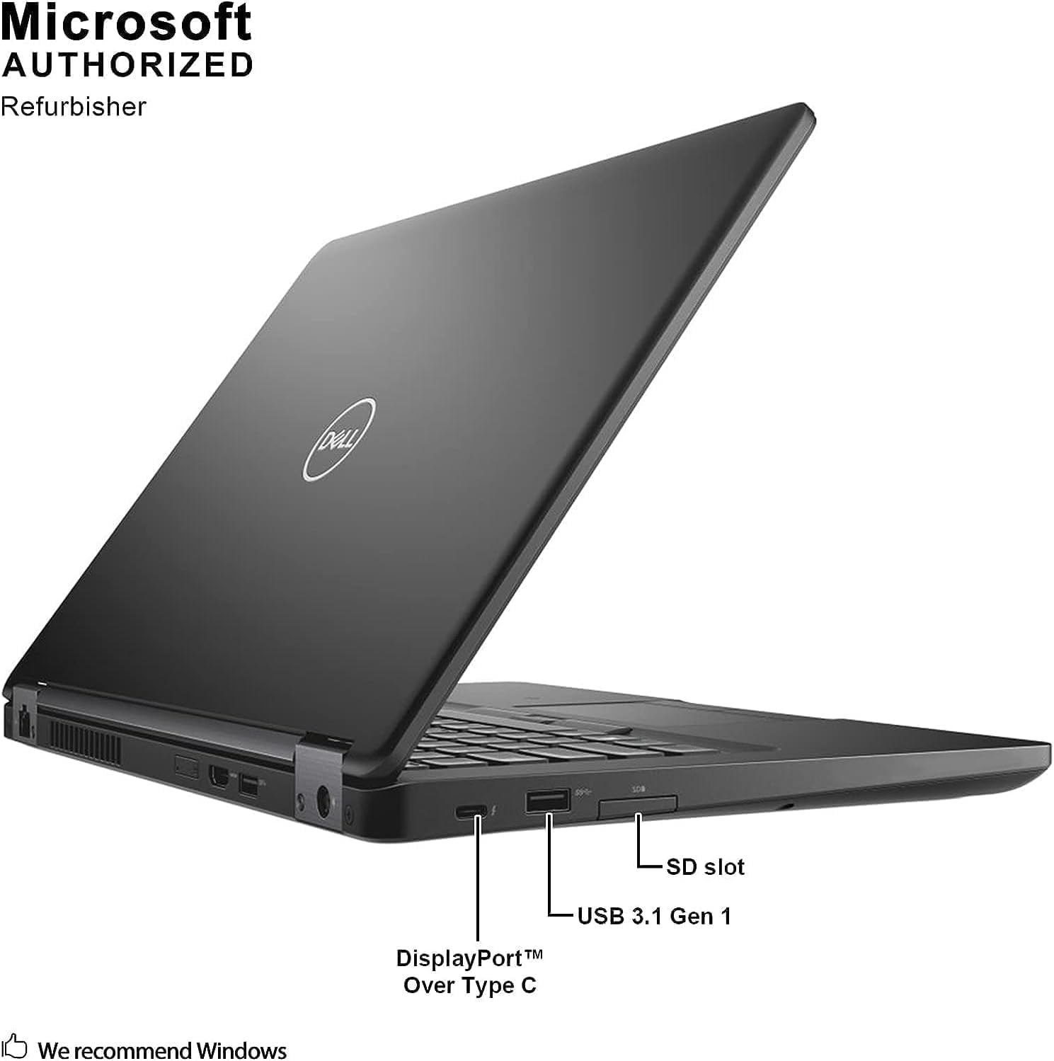 Dell Latitude 5490 | 14 inch Full HD FHD Business Laptop | Intel 8th Gen i5-8350U Quad Core | 16GB DDR4 | 256GB SSD | Win 10 Pro (Certified Refurbished)